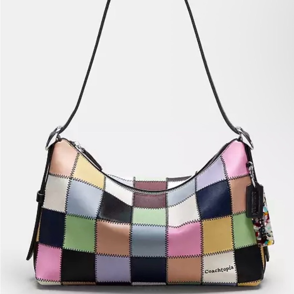 ISO Coach Colorful Patchwork Alter Ego Shoulder Bag Purse